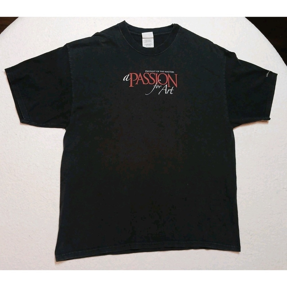 Vtg 2006 Pageant of the Masters Shirt XL Black A Passion For Art Laguna Beach CA
